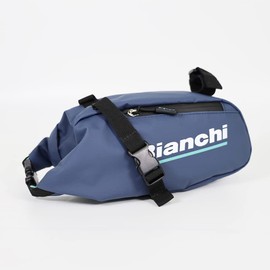 Bianchi JP213S3803NV000 Saddlebag, Large, Navy, (W)4.1 x (H)5.3 x (D)7.9 inches (10.5 x 13.5 x 20 cm)
