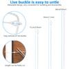 Saisn 100 Pack Beaded Cable Ties Fasteners Adjustable Zip Ties