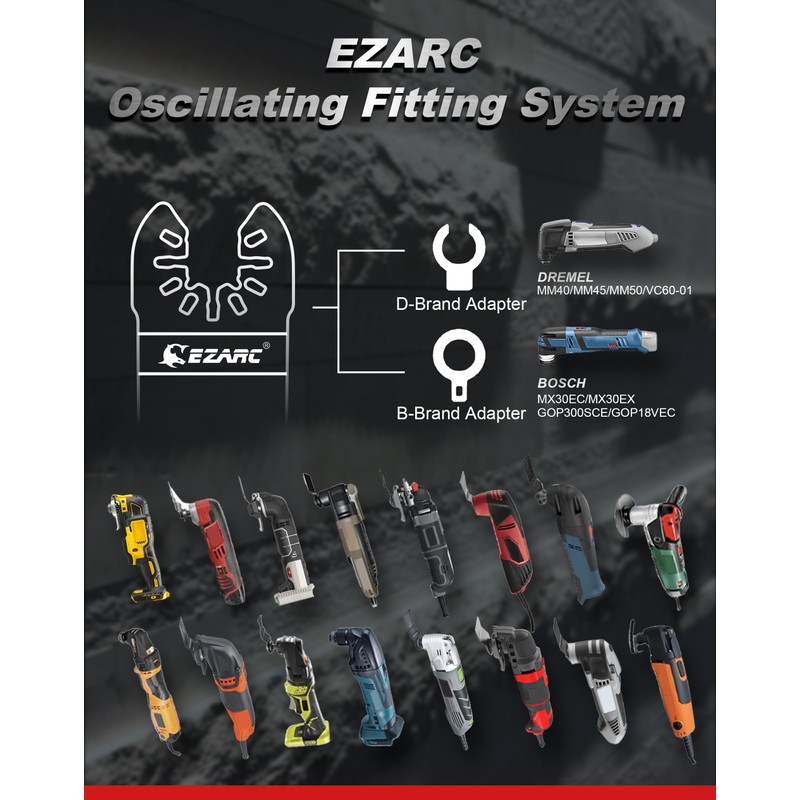 EZARC Diamond Oscillating Blade, Extra Long Reach Oscillating Multi Tool