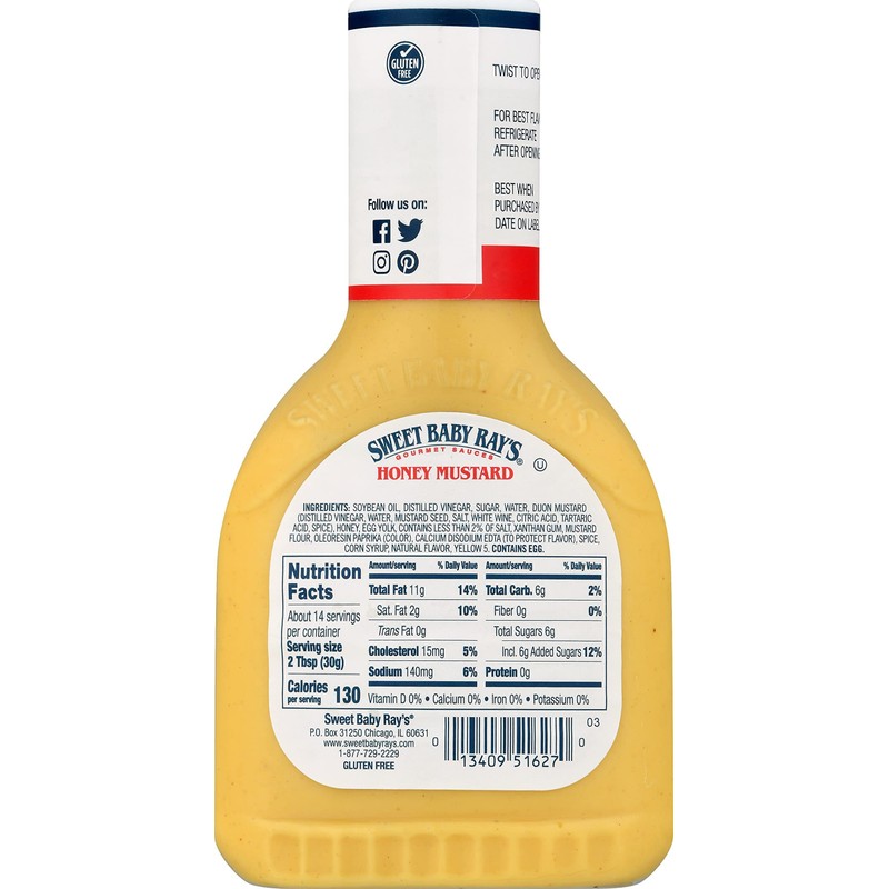 Sweet Baby Ray's Dipping Sauce, Honey Mustard (14 Fl Oz