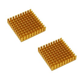 waves 2pcs Aluminum Heatsink 45x45x10mm with Heat Transfer Tape