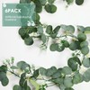 Lyrow Eucalyptus Garland with Flowers 5.9Ft Artificial Greenery Garland Faux