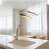 Alppihym Pack of 2 Metal White Canopy Light Pendant Ceiling