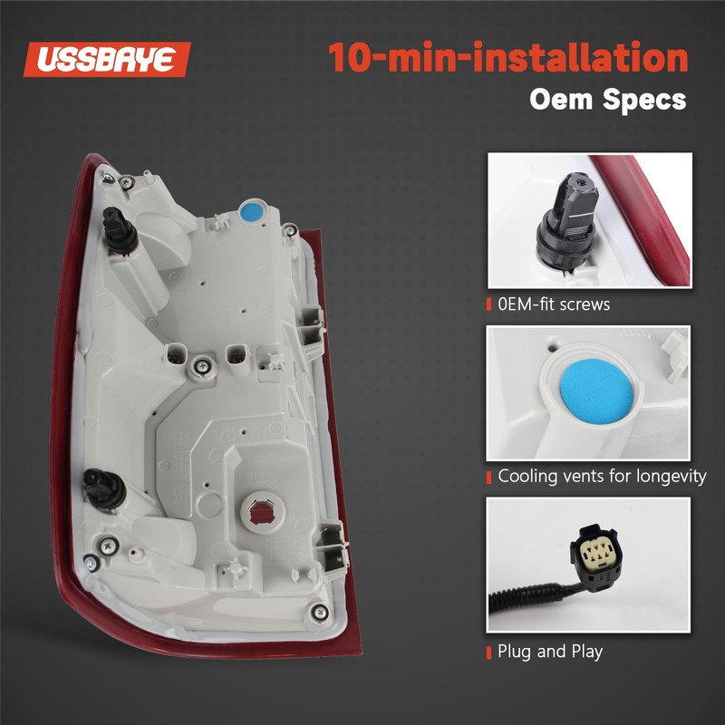Ussbaye Led Tail Light Compatible with 2016 2017 2018 Chevy