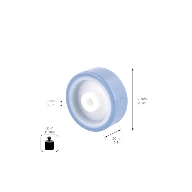 WAGNER 03655001 Swivel Castor / Fixed Castor / Furniture Castor