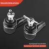 Frankberg 2 x Tie Rod End Front Axle Compatible with