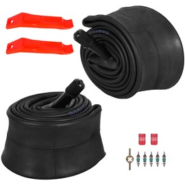 RUTU 18x1.75/2.125 Bike Inner Tubes 2 Pack Heavy Duty Butyl Rubber (AV33mm Schrader Valve) Tubes Compatible with 18x1.50 1.75 1.90 1.95 Inch Bike Tubes- Bicycle Accessories for Mountain/Cruiser Bikes