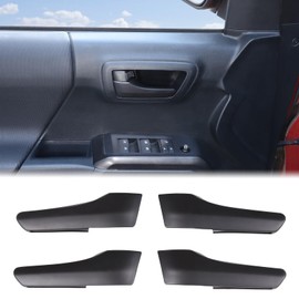 Aunginsy Car Inner Door Handle Trim Cover Compatible with Toyota Tacoma 2016-2023 Car Inner Front Rear Door Look Interior Door Handles Panel Protection Cover Decorative Frame Sticker ABS Accessories