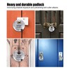 4 Digit Combination Disc Padlock with Hardened Steel Shackle Lock