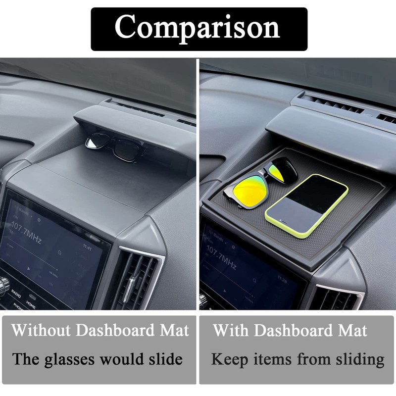 JKCOVER Dashboard Mats Compatible with Subaru Crosstrek/Impreza 2018-2022 2023 and