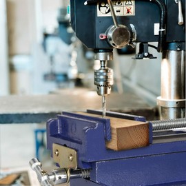 Vohala 6" Cross Slide Drill Press Vise Drill Press Milling Vise Clamp, 6 In Max Jaw Opening, Benchtop Drill Press Bench Vise, 2 Way X-Y Woodworking Clamp Machine Vice Holder Clamping Tool