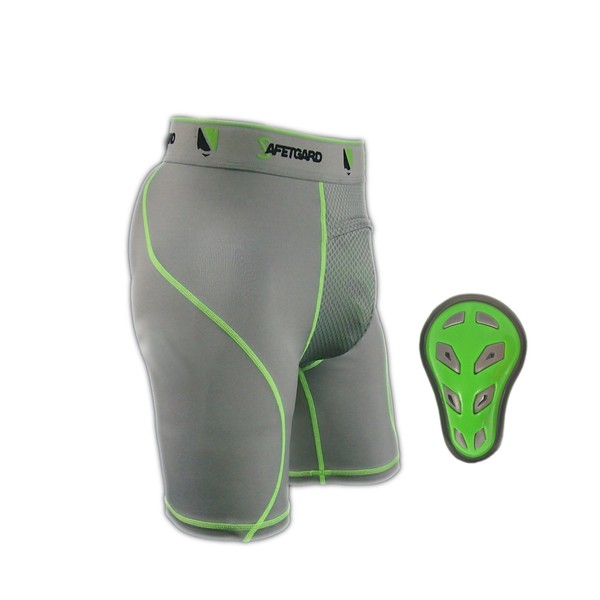 SafeTGard New Ultra Series Mens Boxer with Cage Cup in Neon! - Adult Small