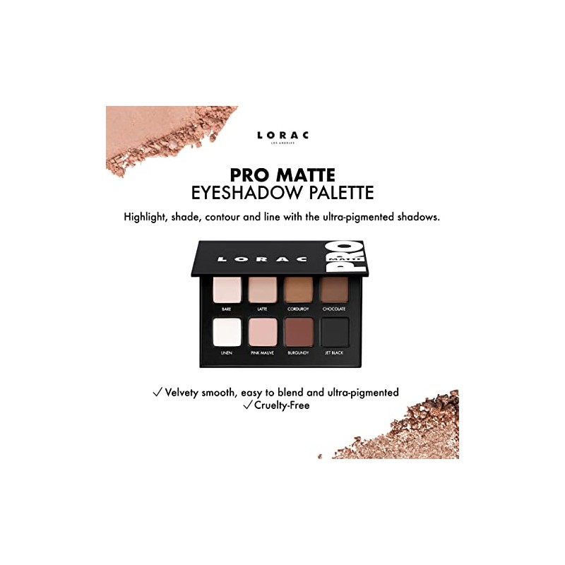 Paleta de sombra de ojos mate de LORAC Pro