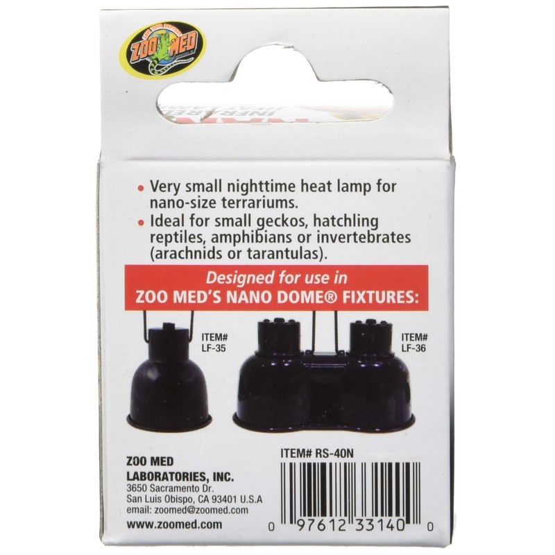 Zoo Med Labs 40W Nano Infrared Heat Lamp