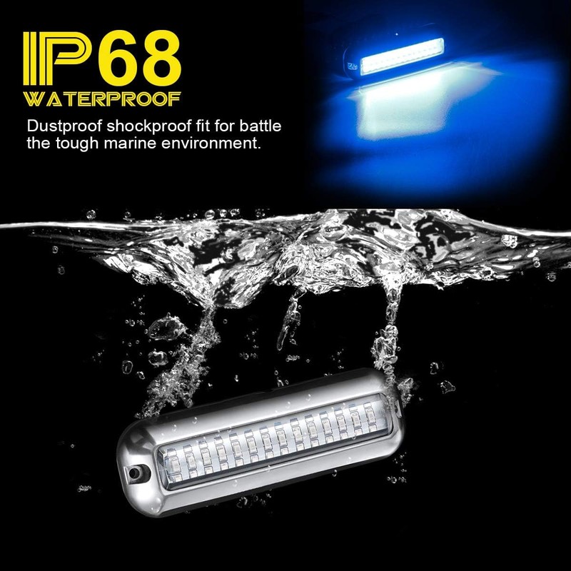 Kawell 42 LED Boat Lights - Waterproof IP68 Stainless Steel