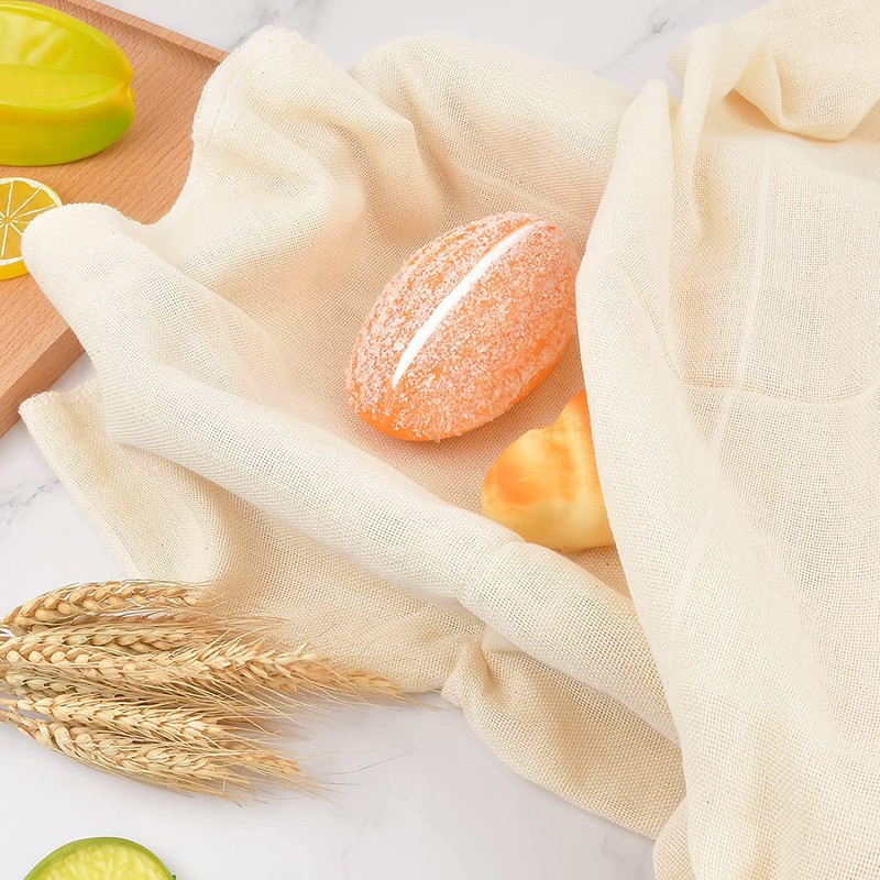 ATPWONZ 39 SqFt Natural Cotton Ultra Fine Cheesecloth Unbleached Mesh