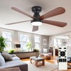 Depuley Small Ceiling Fan with Lights: 42-Inch Flush Mount Fan