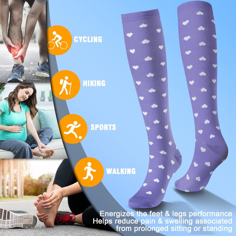 bropite Compression Socks for Women & Men Circulation-Support Knee High