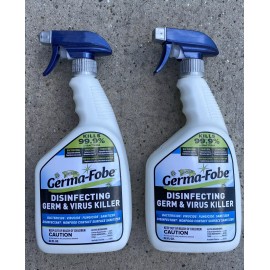 Germa Fobe Lot Of 2 Bottles Germa-Fobe 32 oz Disinfecting Germ Virus Killer