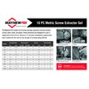 Mayhew Tools 37348 Bolt Extractor Set With Case (Metric), 10-piece