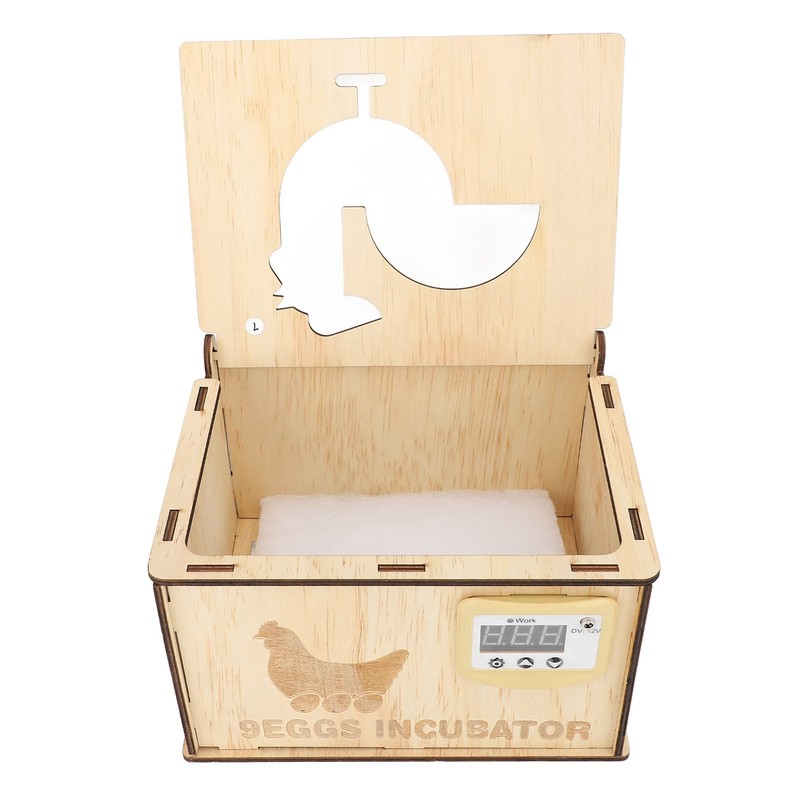 9 Egg Incubator Smart Pine Wood Efficient Thermostat Water Bed
