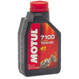 Motul 104091 7100 4T Synthetic Ester Motor Oil - 10W40-1L.