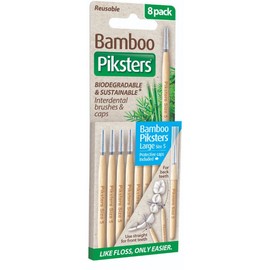Piksters Buy Piksters Bamboo Straight Interdental Brush Size 5 8 Pack Online | Chempro Chemists