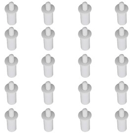 GWYAN 20 Pcs Cabinet Door Repair Pins Damper Replacement Repair Pins Window Shutters Exterior Replacement Spring Pins Furniture Fittings Door Spring Pins (White)