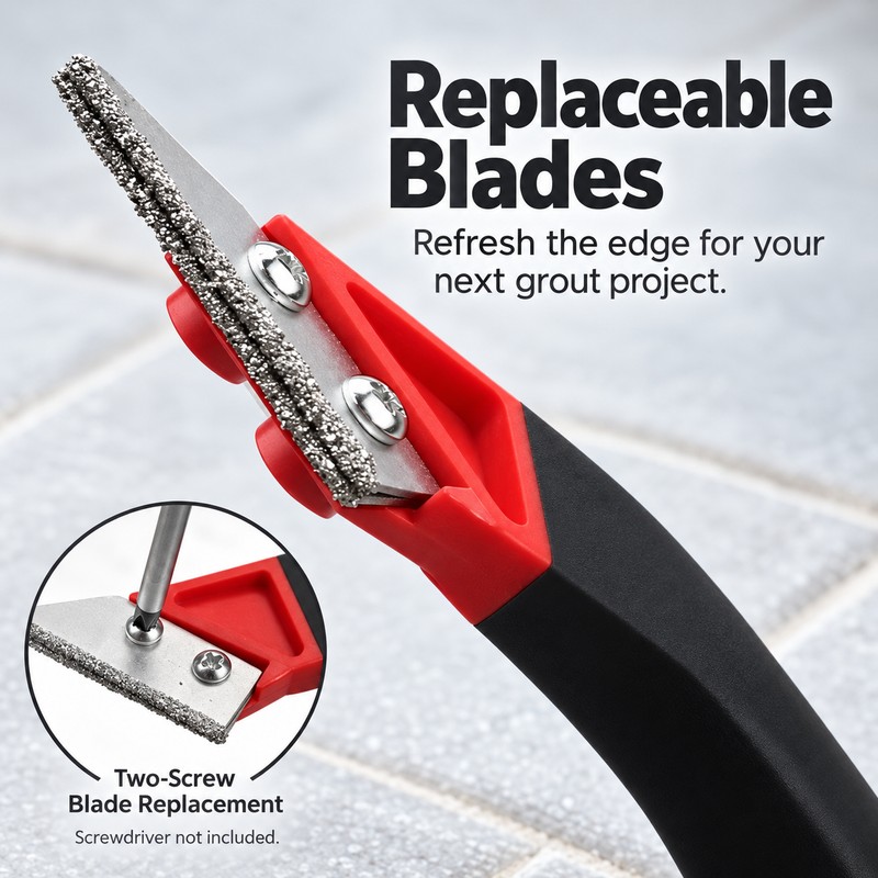 Grout Removal Tool for Tile Cleaning & Regrouting – Tungsten