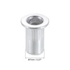 sourcing map M5 Rivet Nuts Aluminium Alloy Knurled Flat Head