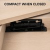 2-Pack 80° Steel Spring Lift-Up Hinges for Cabinets & Furniture