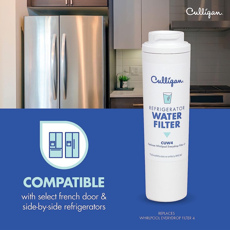 Culligan CUW4 Refrigerator Water Filter | Replacement for Whirlpool Water