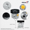 AdvanEX 49110ZX70A Power Steering Pump with Pulley Compatible with Nissan