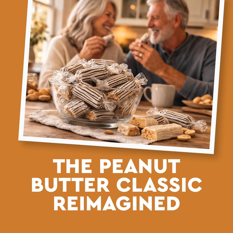 Sugar Free Peanut Butter Bars - 1 Pound Individually Wrapped