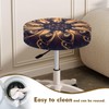 gearider Gold Flash Mandala Printed Round Bar Stool Covers Washable