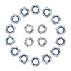 Powlankou 100 Pieces M5 x 0.8mm 304 Stainless Steel Self-Lock