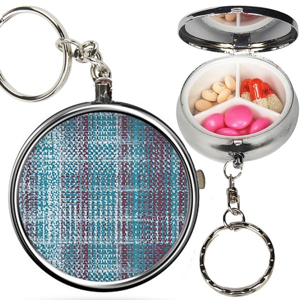 Pack of 2 - Portable Pill Organizer (Modern Tweed Linen)