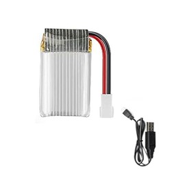 NUOKE 3.7V 500mAh Rechargeable Battery and USB Cable for 9368 Remote Control Car Accessories