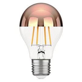 ledscom.de E27 Reflector Rose Gold LED Filament Light, 839 lm, 7.5W, Warm White