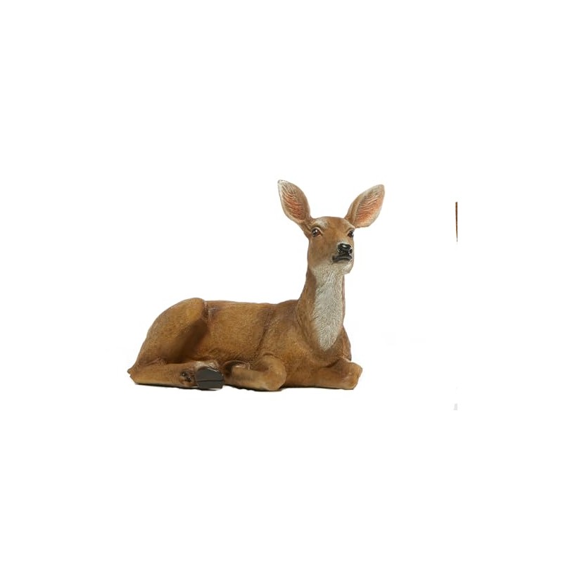 Tyhtljch Resin Deer Garden Ornament Sculpture Deer Lying Female Deer