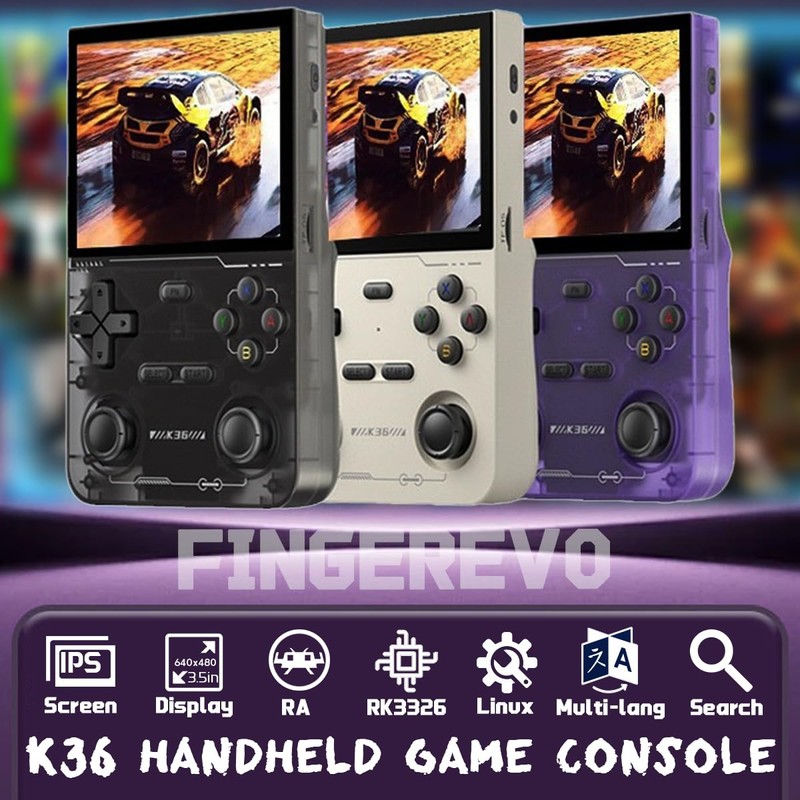 K36 Handheld Game Console 3.5-in 640*480 IPS OCA Screen 3500mAh