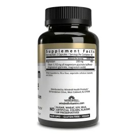 Glicinato De Magnesio Windmill 200mg Buffered - 120 Cápsulas