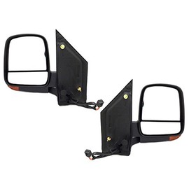 Replacement Mirror Power Heated with Signal Light for 08-18 Express Savana Pair Set Right and Left Side