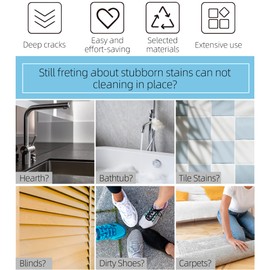 2-Pack Scrub Brush for Cleaning with Long Handle,Medium Firm Brush Bathroom Cleaning Supplies and Bathtub Cleaner and Shower Cleaning Brush,Multi-Scene Use for Kitchen or Carpet Brush,White&Blue