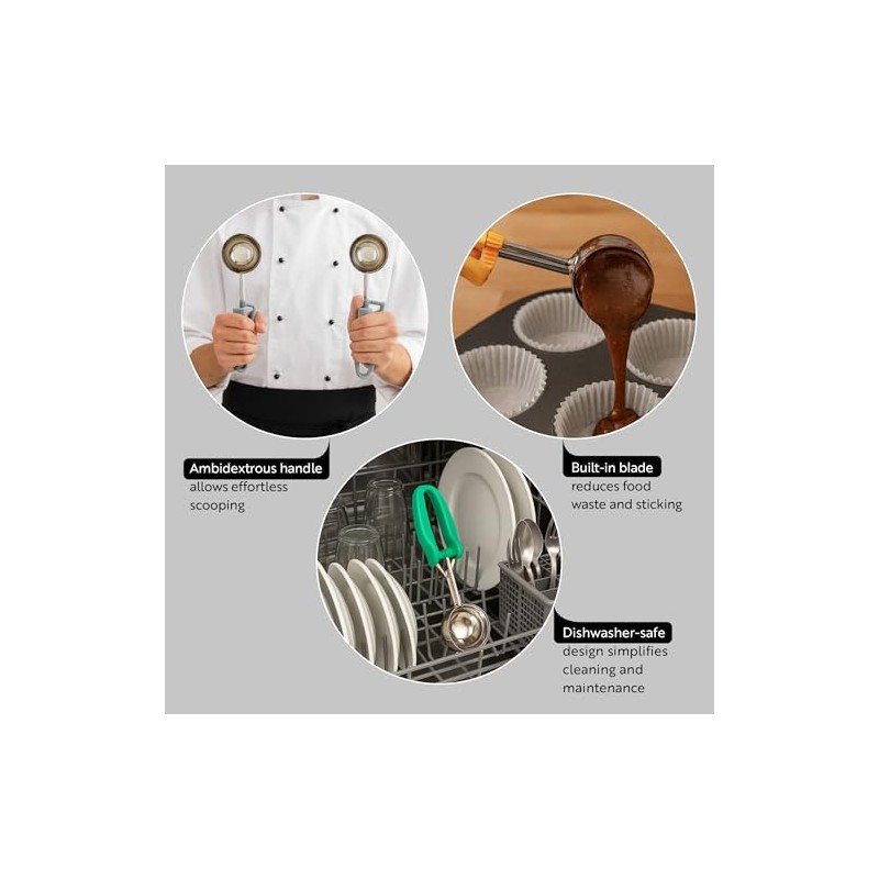 Restaurantware Comfy Grip - Cuchara de gelatina de 4 onzas,