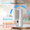 KONSIDEN Bladeless Desk Fan for Office, 13-Inch Small Quiet Desktop