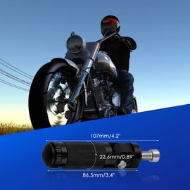 Motorcycle Footrests, Motorcycle Footrest, Foot Pegs for Motorcycle, 1 Pair of Foot Pegs Motorcycle, Footrest Foot Pegs Pedal Made of Aluminium, Compatible with 8 mm Lock