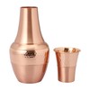 Pure Copper Bed Side Carafe for Ayurveda Health Benefits -