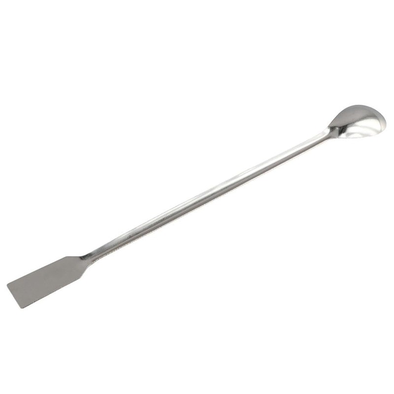 CVNRCLP 7.9in Stainless Steel Lab Spatula - Double-Ended Laboratory Sampling