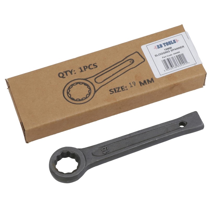 AB Tools 19mm Slogging Box End Striking Ring Wrench Spanner